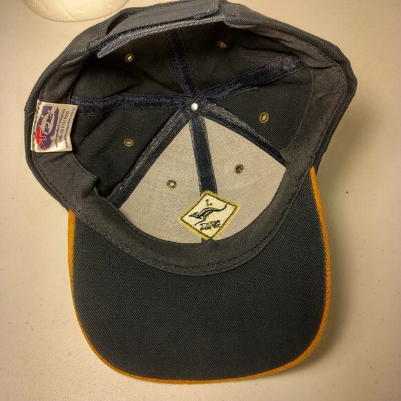 Australia Kangaroo Crossing Cap Hat Blue Soft Canvas Suede Brim Aussie Outback - Picture 13 of 13